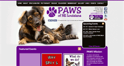 Desktop Screenshot of pawsnela.org